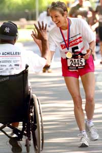 Trisha Meili with wounded Iraq vets & running with Prince Harry in Central Park