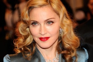 Madonna performing at the NFL Superbowl