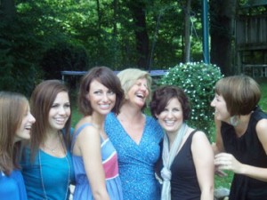 Author Michelle Seitzer with her mom and family