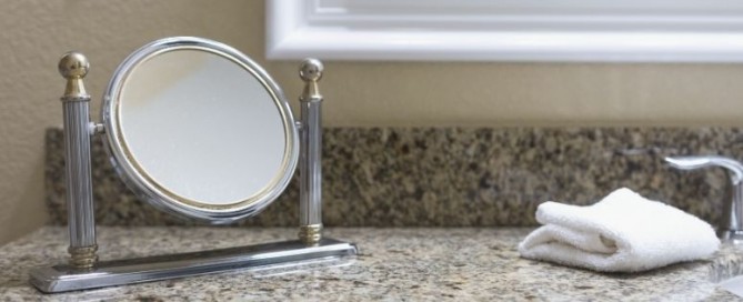 table top makeup mirror